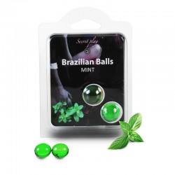 Secret Play Set 2 Brazilian Balls Aroma Menta
